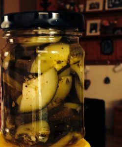 Zucchini in a jar